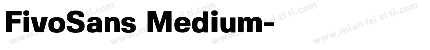 FivoSans Medium字体转换